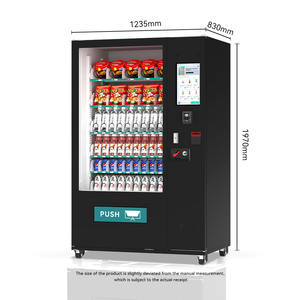 آلة بيع المشروبات والوجبات الخفيفة في ماليزيا الفرنسية آلة بيع مبردة وقابلة للتخصيص - Product Image 6