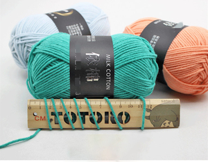 90 couleurs 12NM/4 handknititng 50g boules bébé lait coton crochet fil - Product Image 2