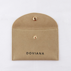 <span class=keywords><strong>Pochette</strong></span> à Bijoux en Velours Ivoire avec Coussinet, Emballage Personnalisé pour Bijoux avec Logo pour Présentoir de Colliers <span class=keywords><strong>et</strong></span> Bijoux - Product Image 3