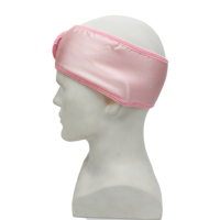 Bandeau de spa personnalisé pour femmes avec logo, taille personnalisée, en polyester, en polaire, en satin, réglable pour le lavage du visage et les soins de la peau