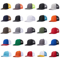 Gorra de béisbol ajustable de 6 paneles transpirable unisex de color liso con malla de camionero de Guangzhou para las cuatro estaciones
