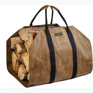 Échantillon gratuit, prix d'usine, sacs en toile cirée pour le stockage en vrac de bûches de bois de chauffage et de transporteurs de bois de chauffage - Product Image 1