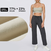 Kameja Yoga Pilates Gym Camisole Bandeau OEM Custom 77% Nylon+23% Spandex, Nyaman, Sensasi Kulit Telanjang, Ramah Kulit, Tali Spaghetti