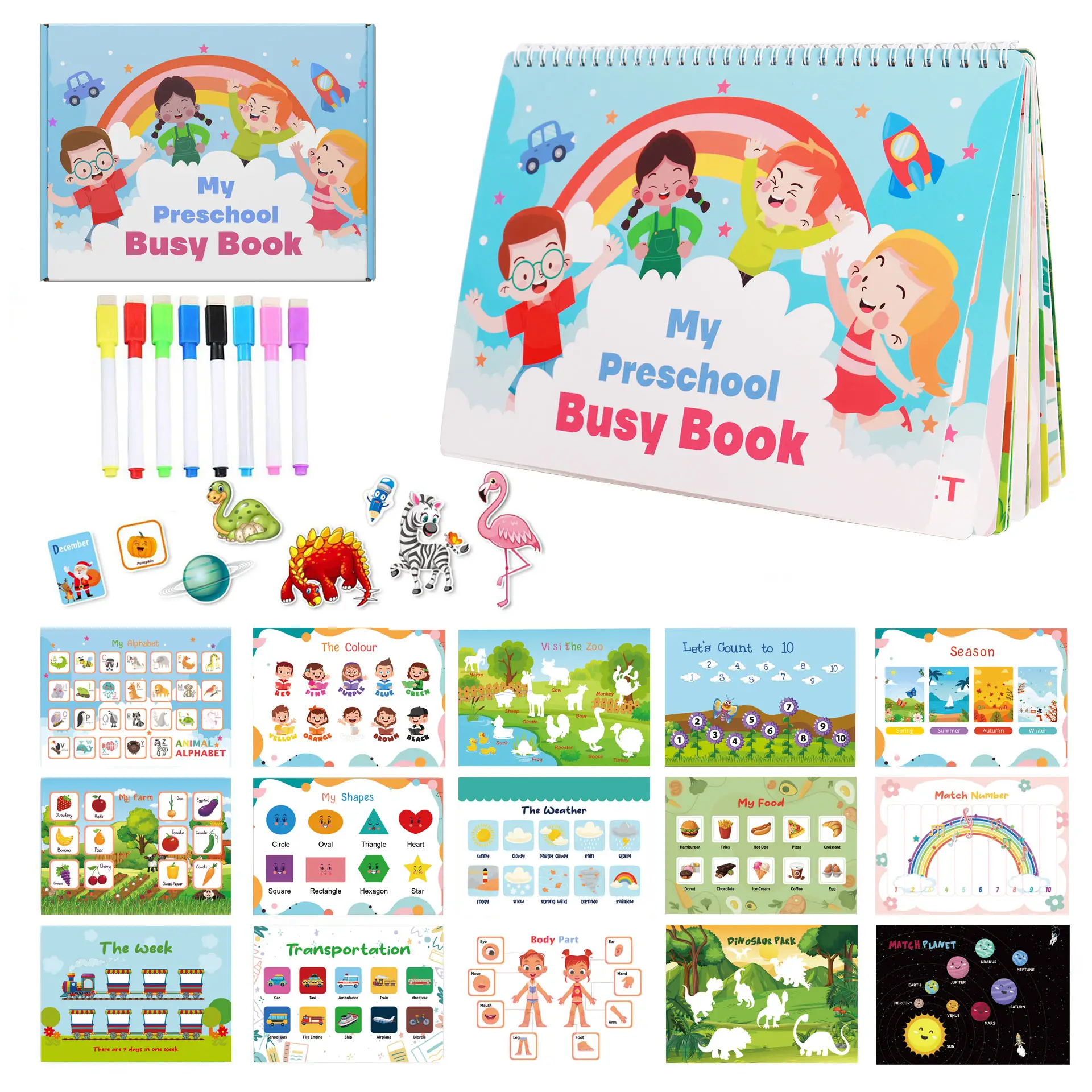Nuovo Design personalizzato versione educativa regalo per bambini libro impegnato 12 pagine libro impegnato per bambini educativo