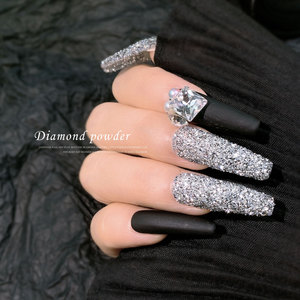 ผงกลิตเตอร์สะท้อนแสงเพชร 3 มิติ สำหรับตกแต่งเล็บวิบวับ - Product Image 6