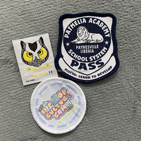 Badges de tissage fabricants vente en gros, étiquette de broderie d'ordinateur, fourniture de patch, brassard d'épaulette