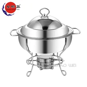 Hotel Chaffing Dishes With Side Cover Keeping Chafing Dish Buffet Set Wire Rack Food Warmer 201 Stainless Steel Chafing Dish