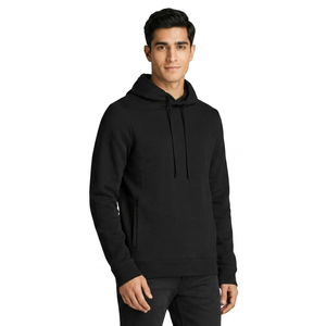 Sudaderas con capucha deportivas de alta calidad, personalizadas con logotipo impreso, al por mayor, de algodón mezclado, transpirables y resistentes para hombre. - Product Image 1