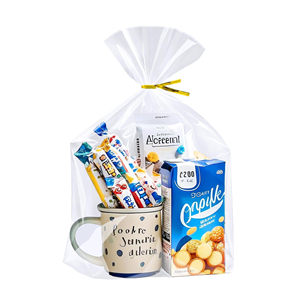 Sacchetti in Cellophane BOPP Trasparente per Alimenti 6x9 con Manico Flexiloop Personalizzabile per Cibo per Animali, Snack e Confezioni di Caramelle - Product Image 1
