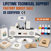 Printer Inkjet Otomatis Multiwarna SCX High Speed One Pass Hp452 Fi-1000 untuk Cangkir Kopi, Selongsong Cangkir, Serbet, Kantong Kertas, dan Kardus