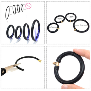 Teaser elettrico fisioterapia pene anello elettro Shock perline Estim massaggio anelli medici a tema giocattoli sessuali per gli uomini - Product Image 4