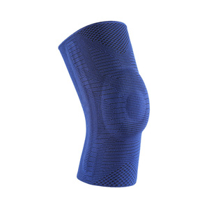 Genouillère de sport en nylon tricoté avec coussinet de compression en silicone pour la protection de la rotule et du ménisque, idéale pour le basketball, la course et le fitness - Product Image 5