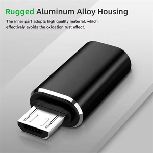 Adaptateur USB C vers Micro USB, connecteur <span class=keywords><strong>de</strong></span> conversion <span class=keywords><strong>de</strong></span> type C femelle vers Micro USB mâle, prend en charge la charge et la synchronisation des données pour Samsung Galaxy S7 S7 - Product Image 4