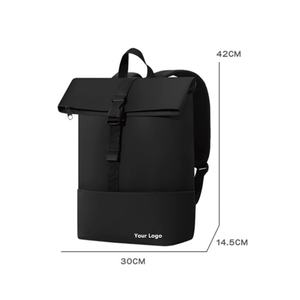 Sac à dos antivol à fermeture roll-top pour homme, prix de gros fabricant, avec logo personnalisé, pour ordinateur portable professionnel - Product Image 4