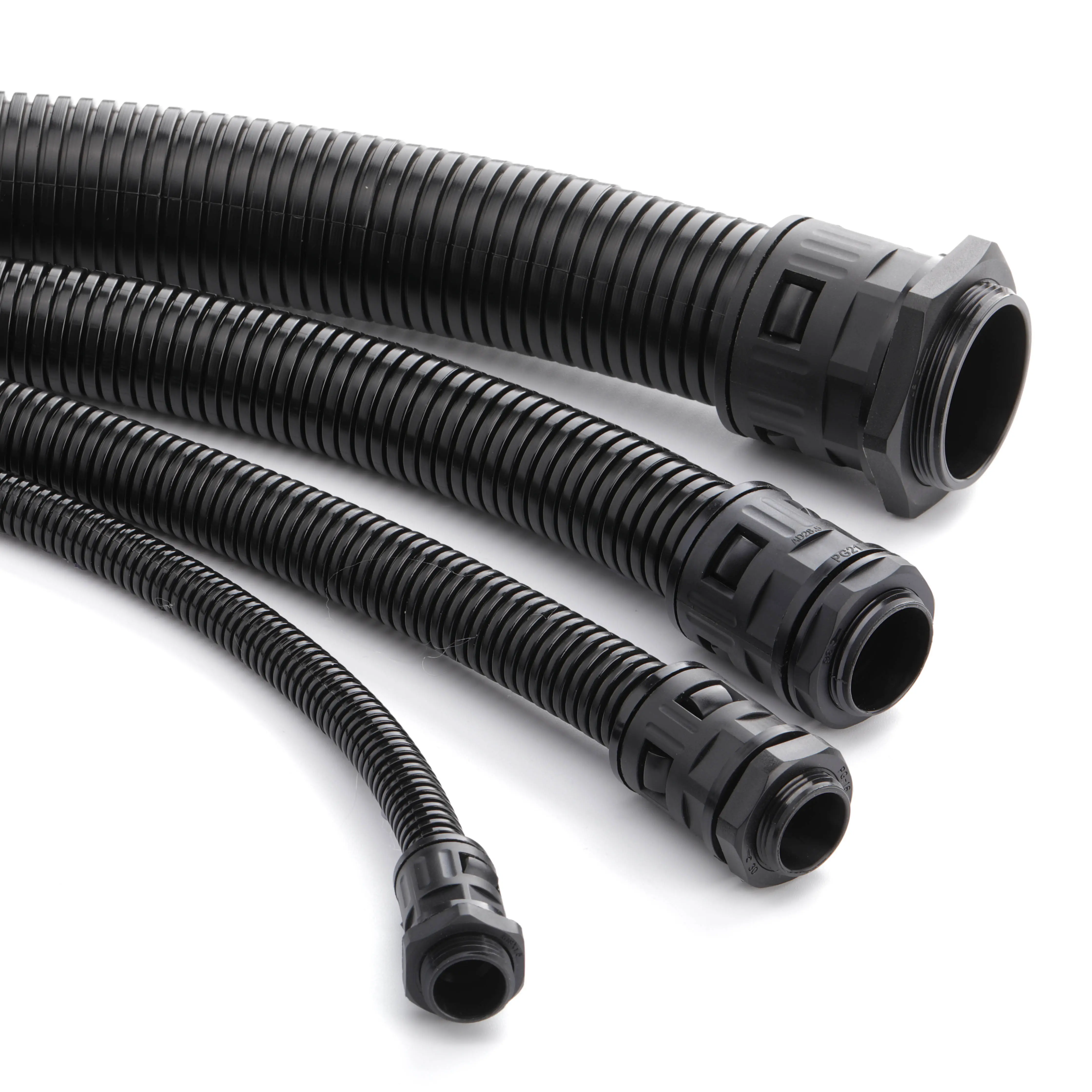 Nhà Máy Bán Buôn AD13 NyLon PA6 Sóng Cáp Linh Hoạt Hose Ống Sóng Hose