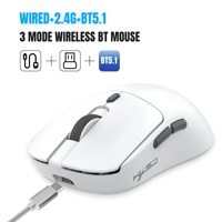 T68 Tres modos de juego Ratón Oem Programable Macro PC Gaming Mouse RGB Modos de iluminación 12000-DPI Inalámbrico