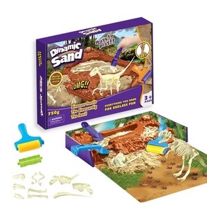 Dinosaurio de arena mágica <span class=keywords><strong>Conjunto</strong></span> Arqueológico interior/exterior DIY juguete educativo plástico playa parque infantil juguete - Product Image 1