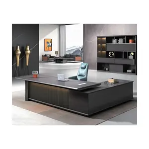 Modern Luxury Wooden Executive L Shaped Managers Office Furniture Desk Ergonomic CEO Office Tables