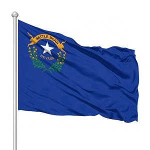 थोक अनुकूलित मोटा पॉलिएस्टर अमेरिकी ध्वज बोल्ड और टिकाऊ नेवाडा डिजाइन डिजिटल प्रिंटिंग तकनीकों के साथ - Product Image 1