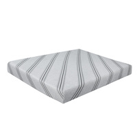 Matelas pliable en mousse à mémoire de forme de 8 pouces, anti-bactérien, housse en polyester 200TC, matelas pliable tout temps pour lit double, en boîte, gris