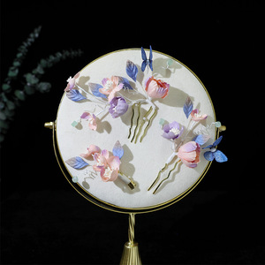 Pinces à cheveux originales de style nouveau, faites à la main, à thème forestier, adaptées au Hanfu traditionnel, à la photographie de mariage et - Product Image 2