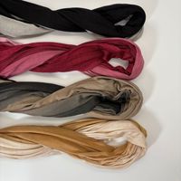 Hijab Opaque Premium en Tissu Dégradé, Casquette Ombrée, Écharpe Hijabs Imprimée en Jersey de Coton
