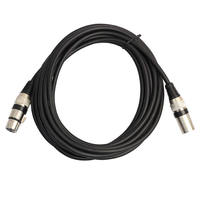 Câble adaptateur DMX512 XLR 3 broches mâle-mâle pour guitare, instrument et haut-parleur, conducteur en cuivre nu, gaine en PVC