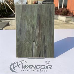 Jiangsu-Hoja de vidrio de 3mm, vidrio de arte verde oscuro opaco, vidrio de pintura decorativa, Vitray,Copa,Bardak,Vitrail,Verre,Vitral - Product Image 2