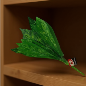 Hojas Artificial 12 Heads Green Leaves For Decorative Use - Product Image 2