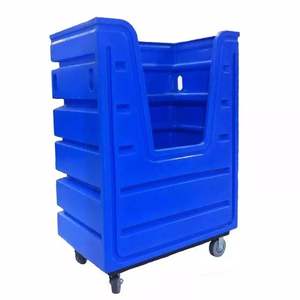 Carrello per Lavanderia in Plastica HDPE Personalizzato OEM/ODM, Rotostampato, Antipolvere, Ermetico, Impermeabile, Marca JINSUMEI - Product Image 1