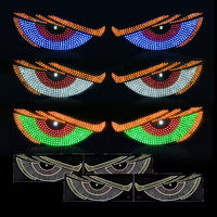 Vente chaude décoration de voiture dynamique mauvais œil autocollant de voiture affichage à LED pare-brise avant et arrière phares de voiture clignotent
