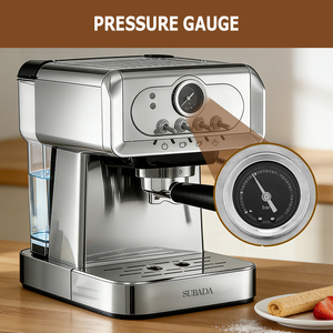 Cafetera <span class=keywords><strong>Espresso</strong></span> Eléctrica Semiautomática de Acero Inoxidable de Alta Calidad para Uso en el Hogar, Oficina y <span class=keywords><strong>Restaurante</strong></span> - Product Image 4
