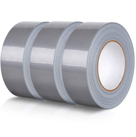 Adhésif acrylique 48mm de largeur Membrane résistante à l'eau simple face Ruban adhésif en tissu mat 5m Emballage à usage industriel facile à déchirer
