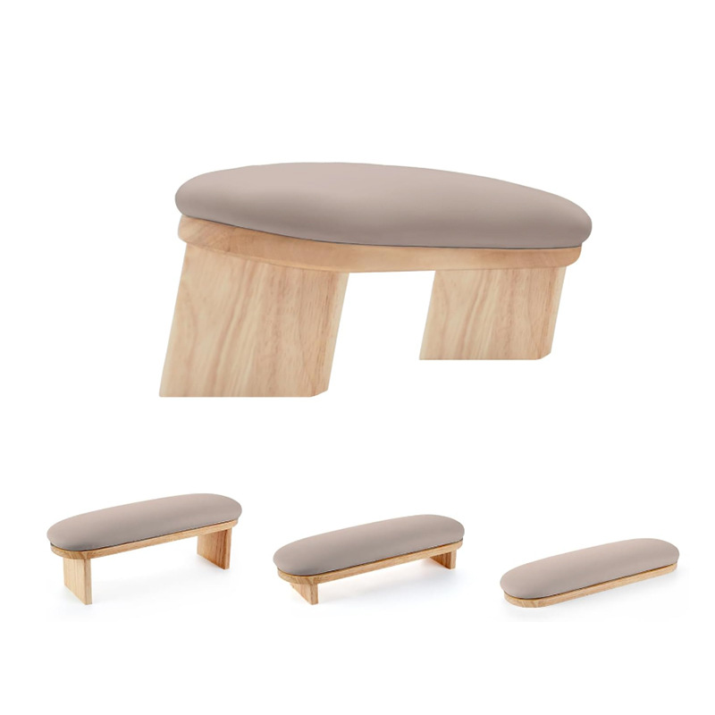 Reposamanos de cuatro niveles color café con leche