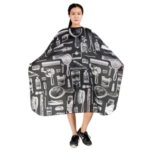Stampa Del Fumetto <span class=keywords><strong>Parrucchiere</strong></span> Capo Abito di Taglio Dei Capelli Impermeabile Panno Salon Barber Gown Capo di <span class=keywords><strong>Parrucchiere</strong></span> - Product Image 4