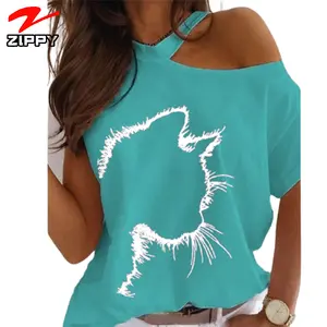 T shirts for women stylish High quality t shirts women 2021 Tops with an animal print on it Oversized women tshirt