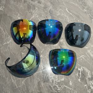 2025 tam yüz maskesi anti sis güneş gözlüğü koruyucu faceshield renkli UV400 koruyucu plastik yüz kalkanı - Product Image 5