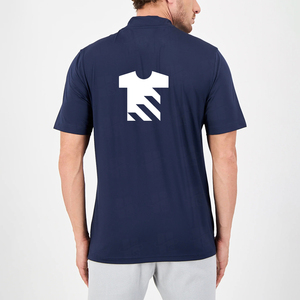 T-shirt à col montant pour homme, personnalisé, impression sérigraphique, vente en gros, haute qualité, doux, respirant, 100% coton, pour la gym et les occasions décontractées - Product Image 3