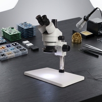 Microscope gemmologique Phenix XTL-165-L2 industriel pour la réparation de circuits imprimés, microscope stéréoscopique trinoculaire à zoom avec LED annulaire