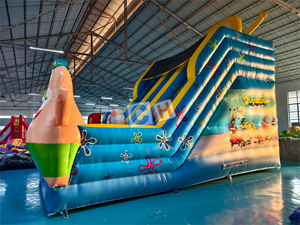 Phổ biến nhất trượt đôi bơm hơi với Quạt gió lớn trượt khô cho trẻ em trượt bơm hơi - Product Image 5