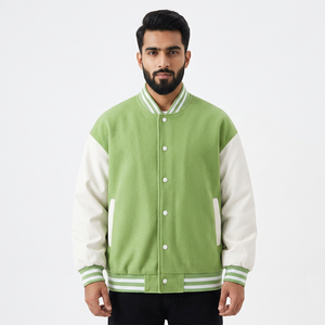 100%wool breathable varsity jacket for <b>men</b> Hot selling Varsity Jacket School college Baseball jacket for <b>men</b> Top Design - Product Image 1