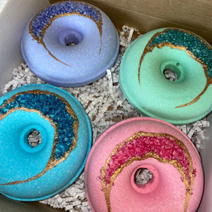 Coffret Cadeau de Bombes de Bain Naturelles pour Enfants, aux Huiles Essentielles Naturelles, Forme Luxe Cupcake et Donut, OEM Marque Privée - Product Image 3