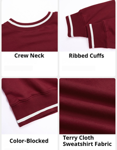 Sudadera Ligera de Manga Larga con Cuello Redondo para Mujer, Talla Grande, con Bloques de Color, Cortavientos, Transpirable, para Deportes al Aire Libre, Ocio, Otoño - Product Image 4