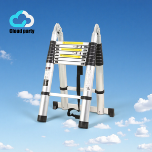 Aluminum Alloy Herrone <strong>Telescopic</strong> Folding <strong>Ladder</strong> Multifunctional Household Use, 150kg Load Capacity, Modern Minimalist Design - Product Image 6