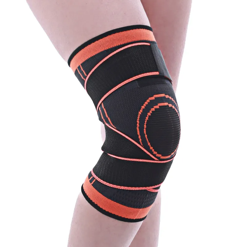 Wholesale Universal Arthritis Pain Relief Men Woman Nylon Knitted Volleyball Protector Straps Support Knee Sleeve Brace