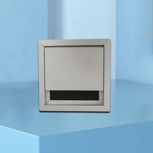 Boîte de gestion de câbles en acier avec couvercle rabattable à fermeture douce, <span class=keywords><strong>passe</strong></span>-câbles pour prise murale - Product Image 3