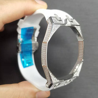 Correa de Metal con Diamantes de Acero Inoxidable para Reloj ap Royal pop, Correa de Goma para Reloj ap Royal pop
