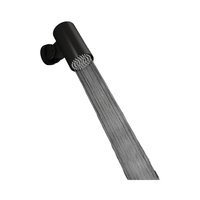 Robinet de lavabo de salle de bain à montage sur plan en laiton massif à cascade chaude et froide, à poignée unique, contemporain, moderne, chromé, pour usage hôtelier