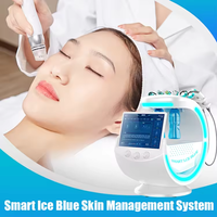 Appareil de soin du visage Aqua Peeling Smart Ice Blue Plus Hydraskin, hydrofacial et microdermabrasion avec analyse du visage, prise US/IT