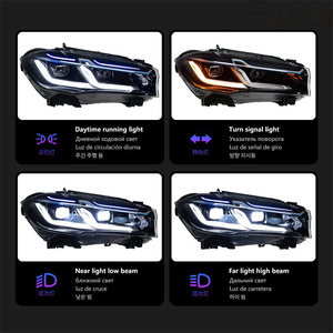 Adatto per BMW X5 14-18 Gruppo Fari Anteriori F15 Modificato con Lente LED, Luci Diurne e Indicatori di Direzione - Product Image 5